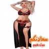 بدلة رقص للعرايس بتصميم مفتوح الجانبين وإطلالة جريئة
