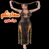 بدلة رقص شيك بتصميم خطوط طولية أنيقة