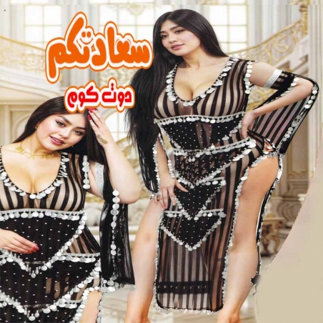بدلة رقص لانجيري جريئة بتصميم شفاف